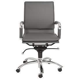 Image2 of Gunar Pro Gray Low Back Adjustable Swivel Office Chair more views