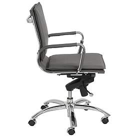 Image3 of Gunar Pro Gray Low Back Adjustable Swivel Office Chair more views