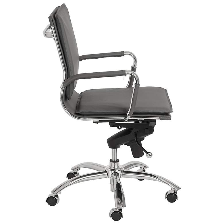 Image 3 Gunar Pro Gray Low Back Adjustable Swivel Office Chair more views