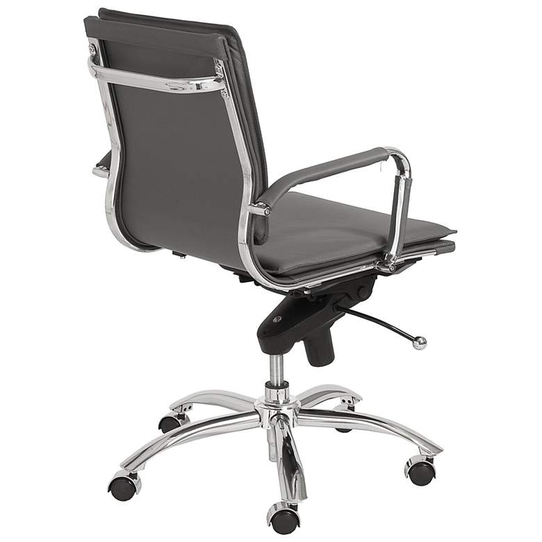 Image 4 Gunar Pro Gray Low Back Adjustable Swivel Office Chair more views