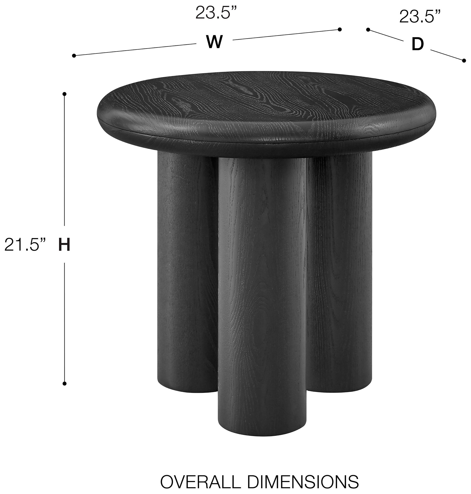 Gunda 24" Round Side Table