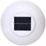 3_Gunnar 16" High Chrome Solar LED Sphere Pillar Light with Remote more views