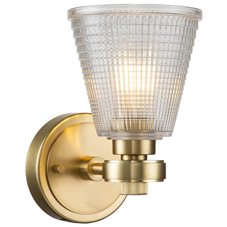 Image 1 Gunnislake1 1 Light Bath Light in Brushed Brass