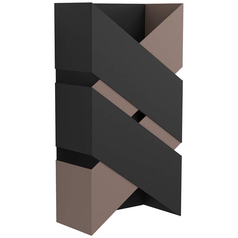 Image 1 Gurare Black and Mocha LED Wall Light