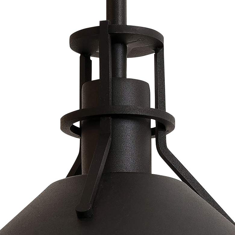 Image 2 Gus 10" Black LED Outdoor Pendant more views