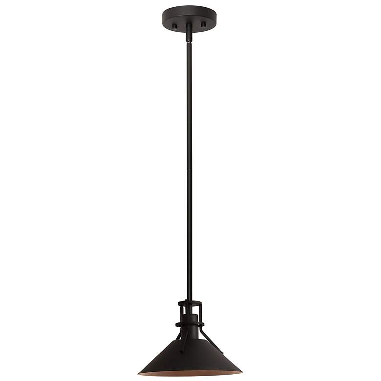 Image 3 Gus 10 inch Black LED Outdoor Pendant more views