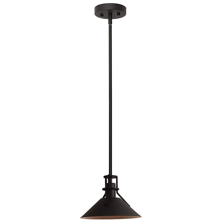 Image 3 Gus 10" Black LED Outdoor Pendant more views