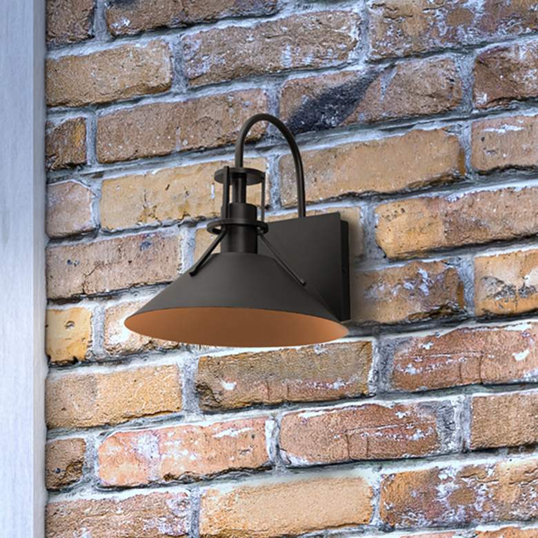 Image 1 Gus 10" LED Outdoor Lantern - Black