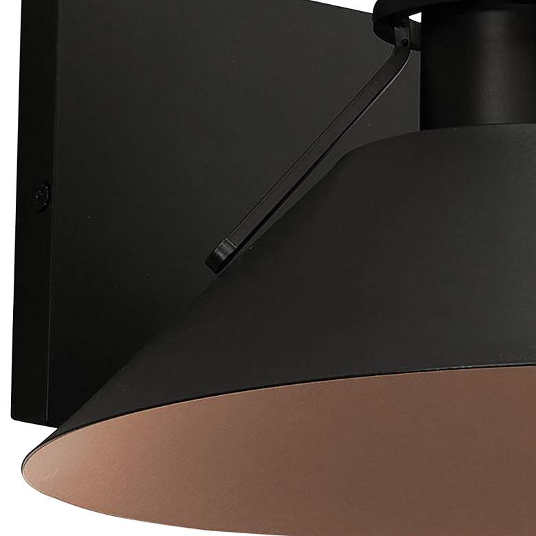 Image 2 Gus 11" Black LED Outdoor Sconce more views