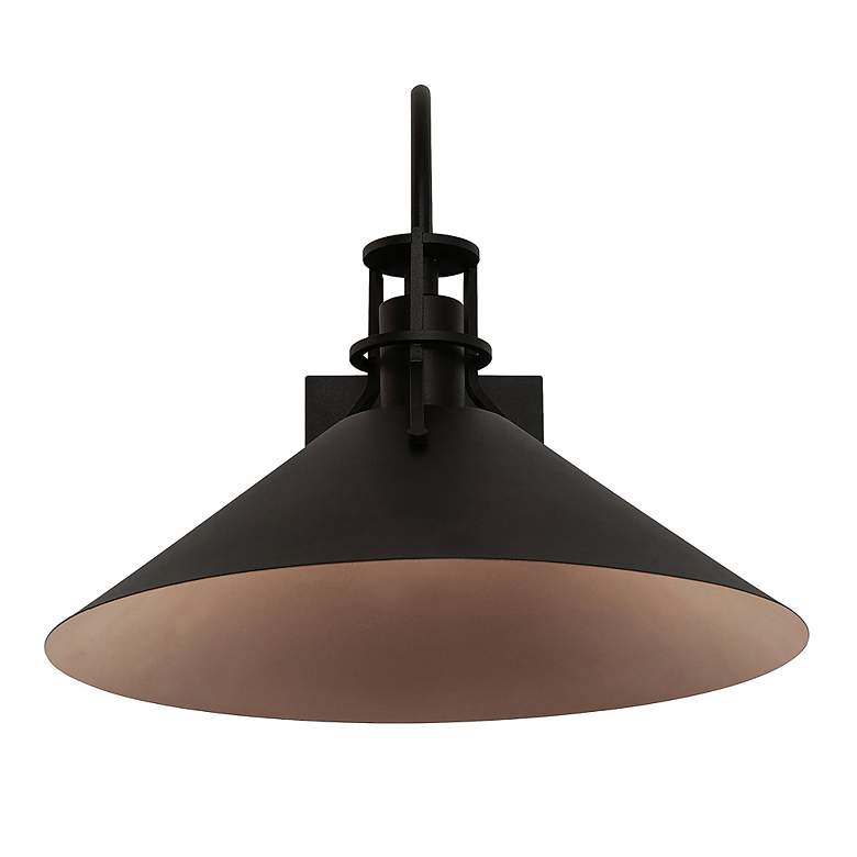Image 3 Gus 11 inch Black LED Outdoor Sconce more views