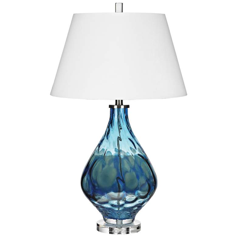 Image 1 Gush 29" High 1-Light Table Lamp - Blue - Includes LED Bulb
