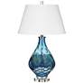 Gush 29" High 1-Light Table Lamp - Blue - Includes LED Bulb