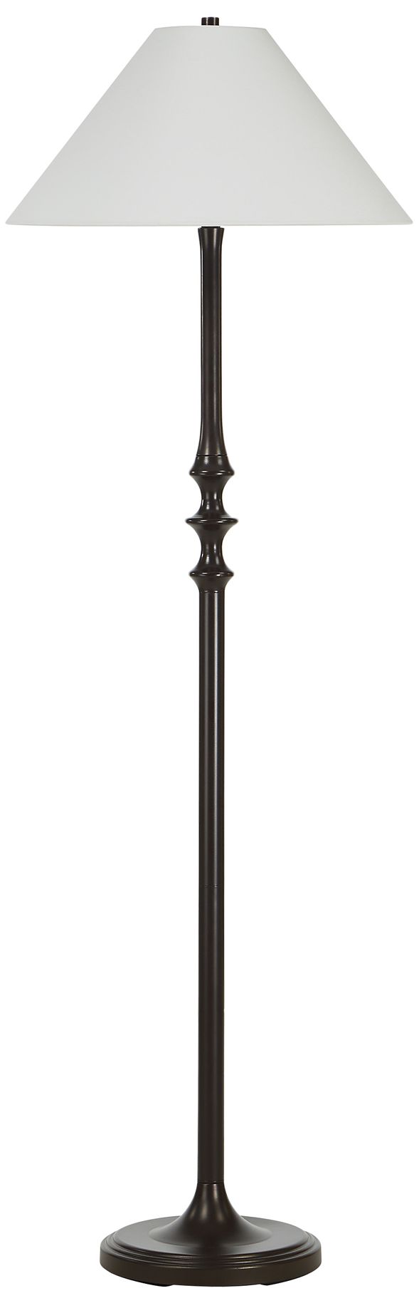 Image 3 Gusle 55" Tall Dark Antique Brushed Bronze Floor Lamp with Tube Iron Shade more views
