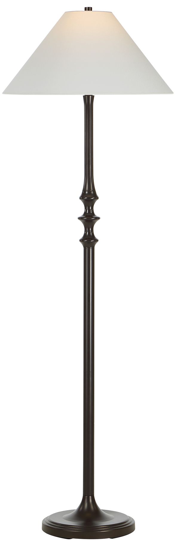 Image 5 Gusle 55" Tall Dark Antique Brushed Bronze Floor Lamp with Tube Iron Shade more views