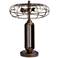 Gustav Farmhouse Style Cage Table Lamp with USB Port