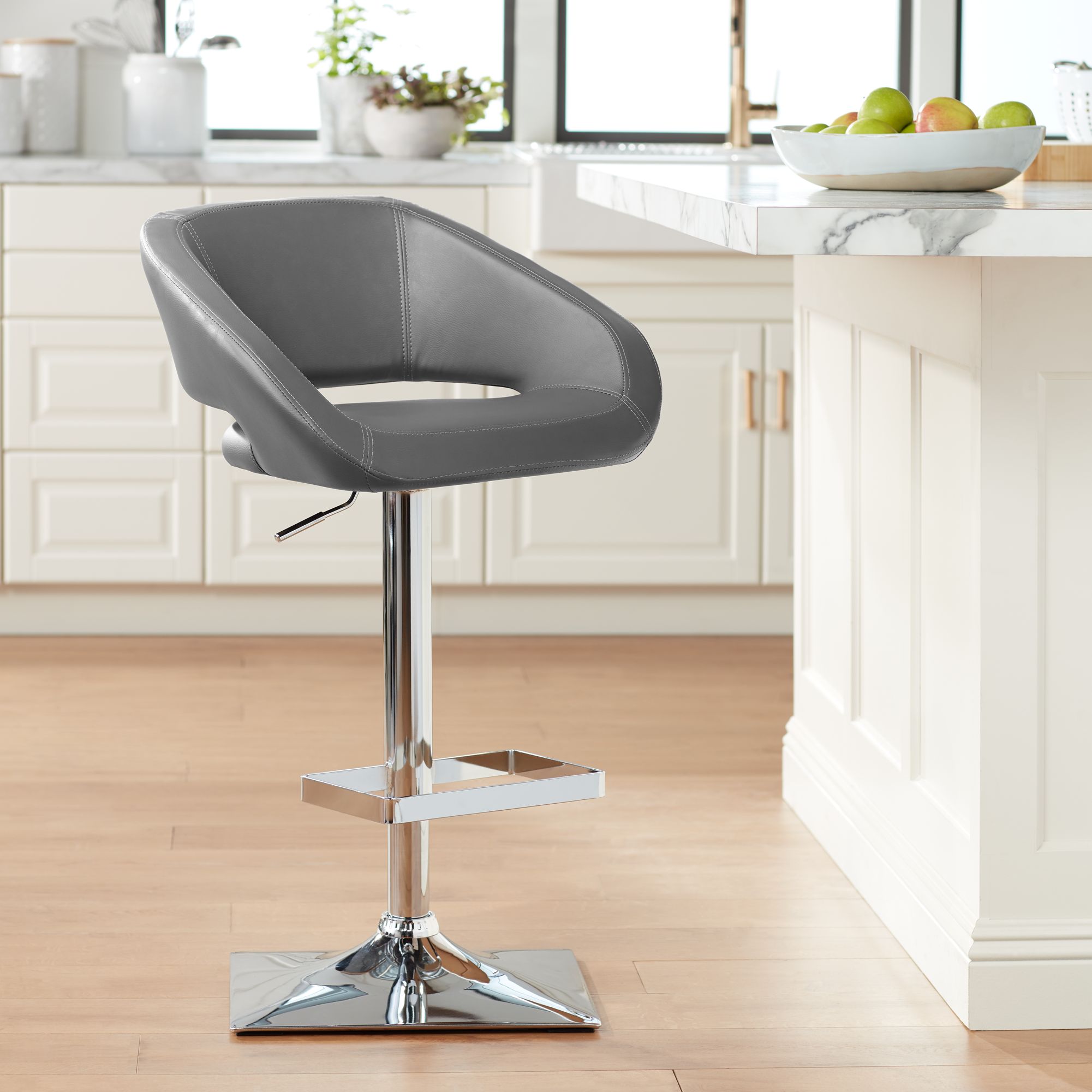 chrome swivel counter stools