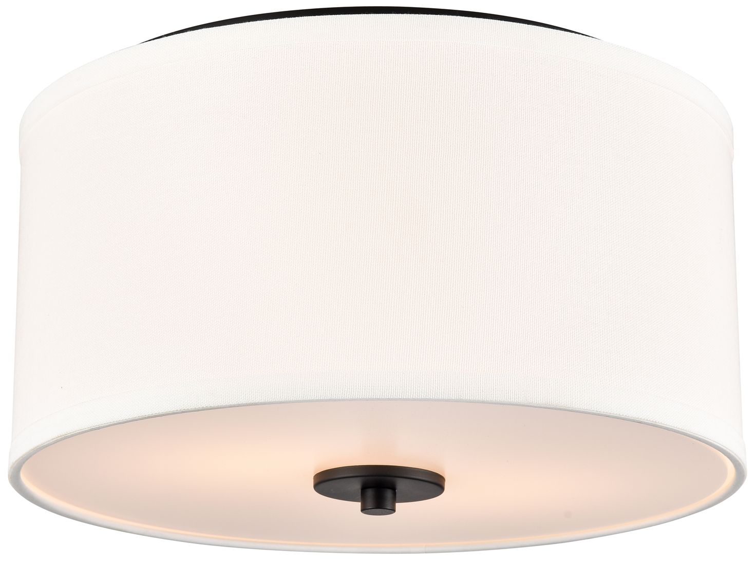 Guyten 13" Wide Matte Black Ceiling Light