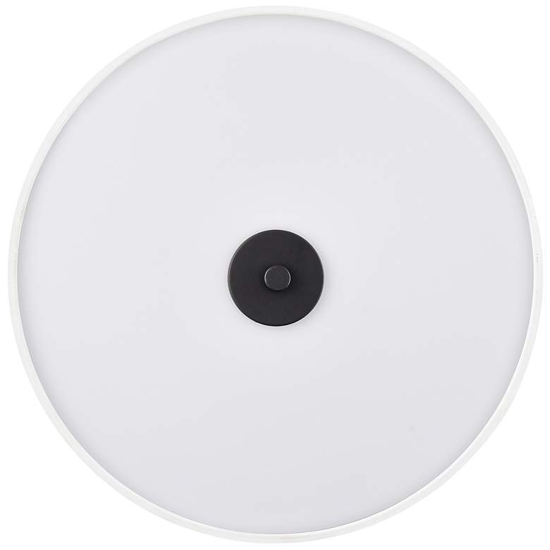 Image 3 Guyten 13" Wide 2-Light Flushmount in Matte Black more views