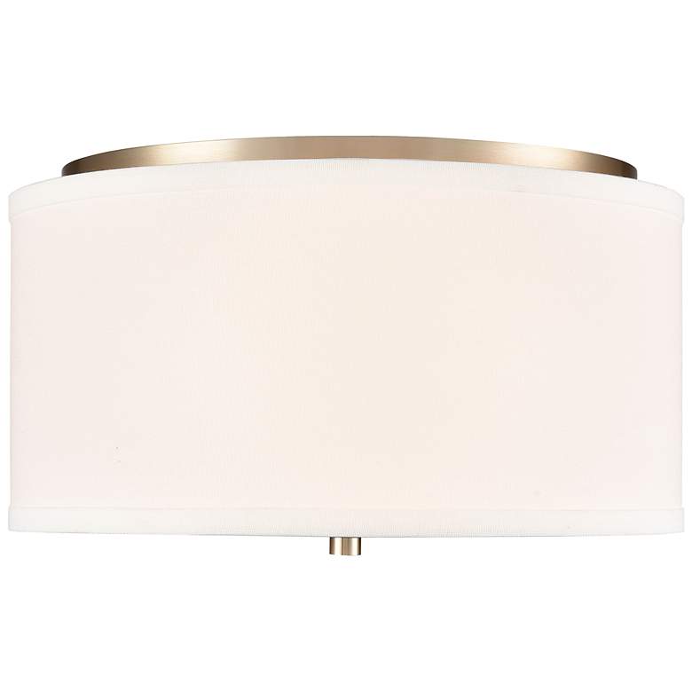 Image 2 Guyten 13" Wide 2-Light Flushmount in Modern Gold more views