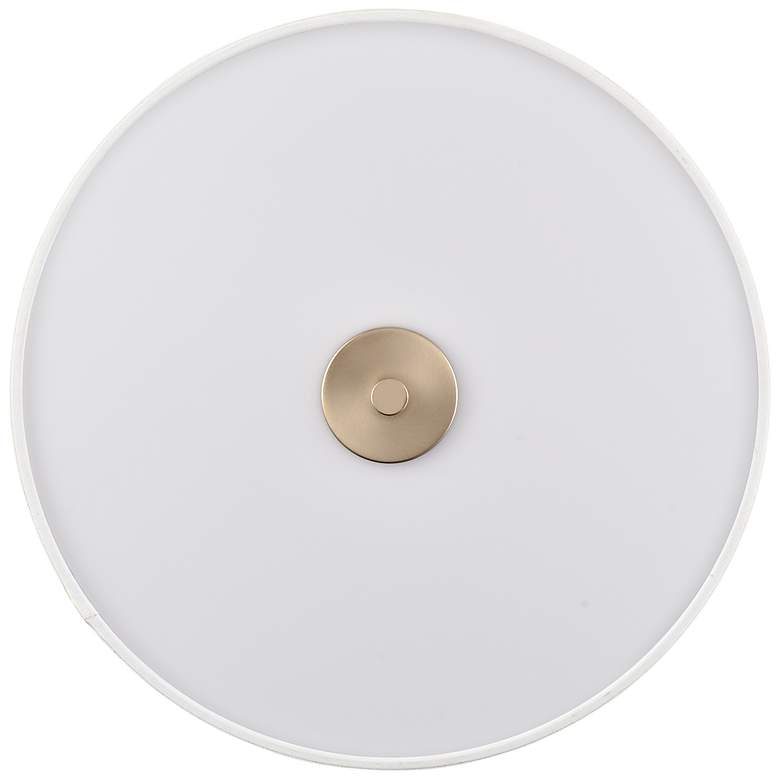 Image 3 Guyten 13" Wide 2-Light Flushmount in Modern Gold more views