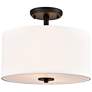 1_Guyten 13" Wide 2-Light Semi Flush in Matte Black