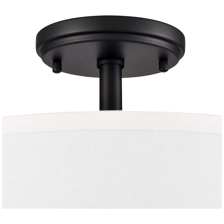 Image 5 Guyten 13" Wide 2-Light Semi Flush in Matte Black more views