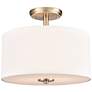 1_Guyten 13" Wide 2-Light Semi Flush in Modern Gold