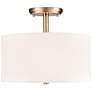 2_Guyten 13" Wide 2-Light Semi Flush in Modern Gold more views