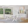 Guyton White-Washed 36" x 48" Rectangular Wall Mirror