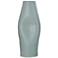 Guzzi Mint 23" Light Mint Tall Indented Ceramic Vase
