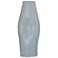Guzzi Spat 23" Light Blue Tall Indented Ceramic Vase