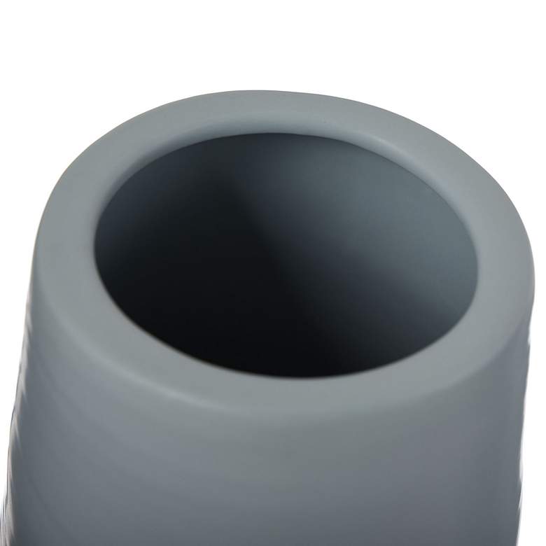 Image 3 Guzzi Spat 23" Light Blue Tall Indented Ceramic Vase more views