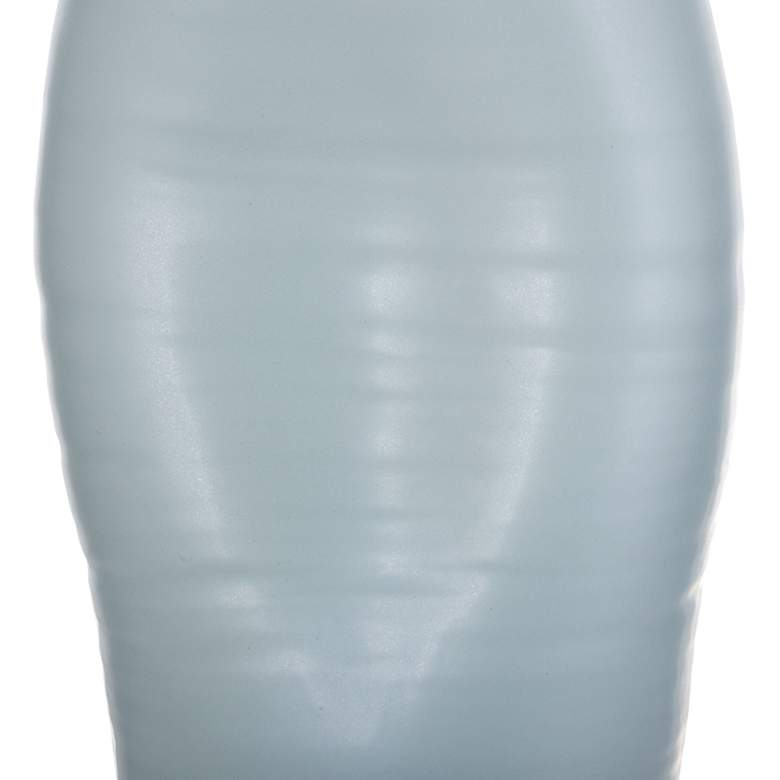 Image 4 Guzzi Spat 23" Light Blue Tall Indented Ceramic Vase more views