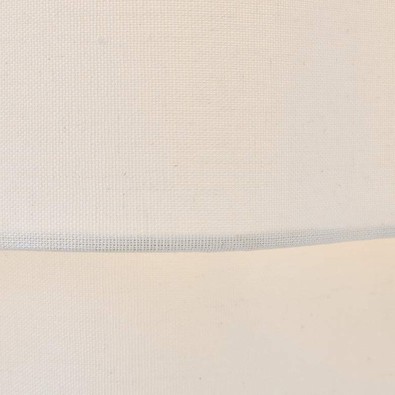 Image 4 Gwen 16" Wide Lacquered Brass Pendant Light w/ Linen Shade more views