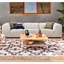 Gwen Faye Ash Channel-Tufted 3-Piece Outdoor Sectional