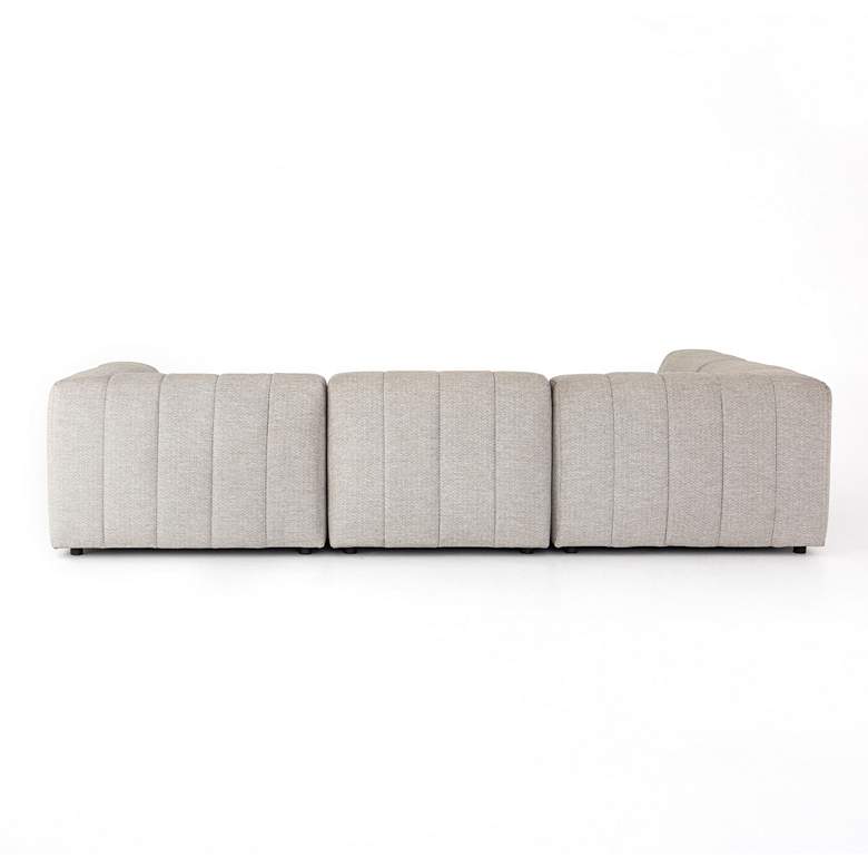 Image 4 Gwen Faye Ash Channel-Tufted 4-Piece Outdoor Sectional more views
