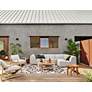 Gwen Faye Ash Channel-Tufted 4-Piece Outdoor Sectional