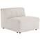 Gwen Faye Ash Channel-Tufted Outdoor Sectional Armless Chair