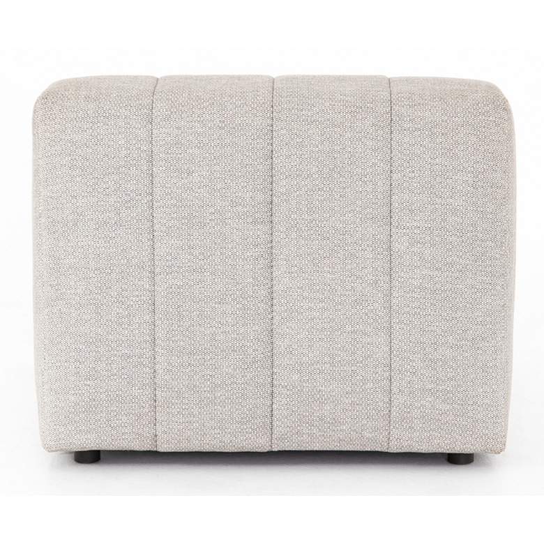 Image 5 Gwen Faye Ash Channel-Tufted Outdoor Sectional Armless Chair more views