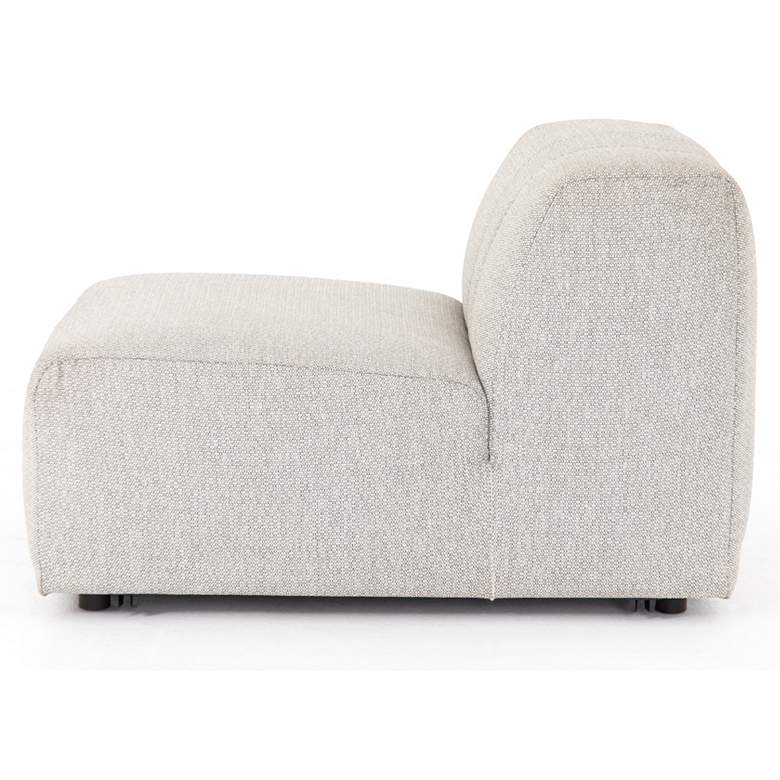 Image 6 Gwen Faye Ash Channel-Tufted Outdoor Sectional Armless Chair more views