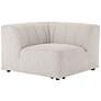 Gwen Faye Ash Channel-Tufted Outdoor Sectional Corner Chair