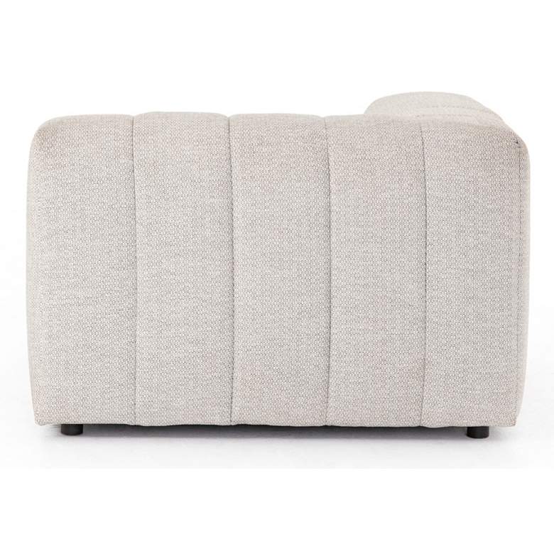 Gwen Faye Ash Channel-Tufted Outdoor Sectional Corner Chair more views