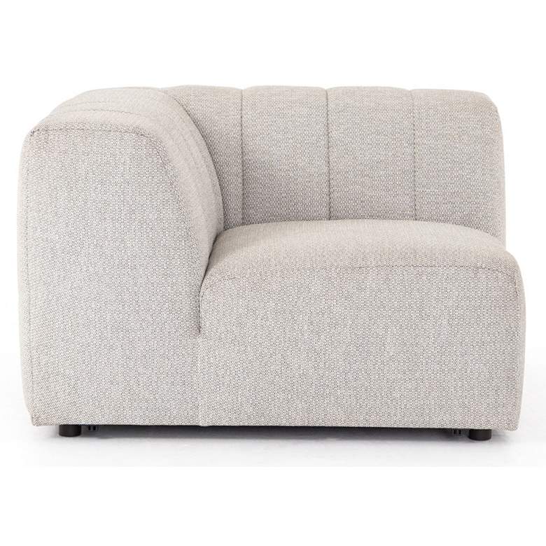 Gwen Faye Ash Channel-Tufted Outdoor Sectional Corner Chair more views