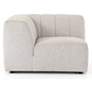 Gwen Faye Ash Channel-Tufted Outdoor Sectional Corner Chair