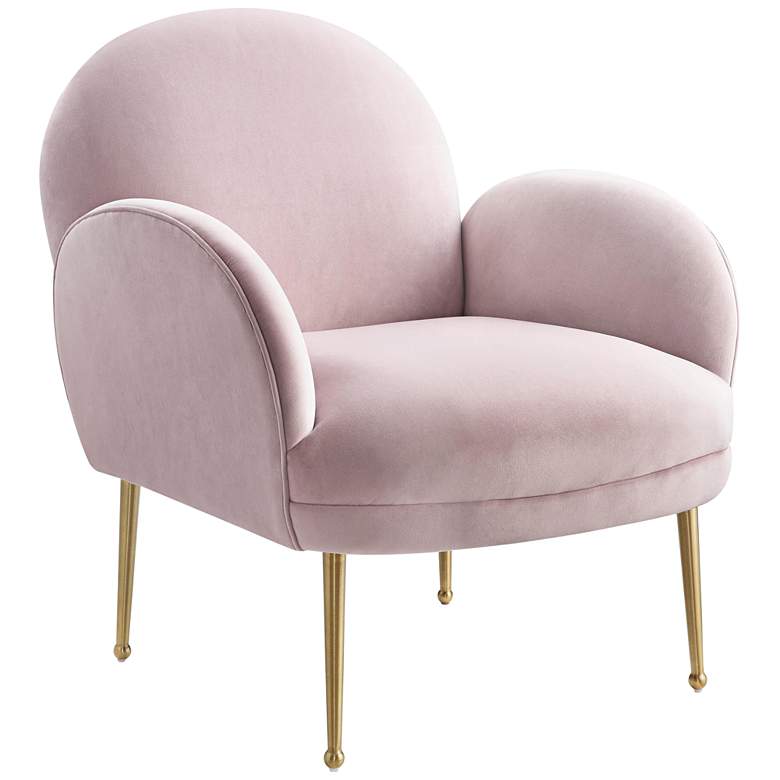 Image 1 Gwen Mauve Soft Velvet Accent Chair