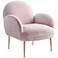 Gwen Mauve Soft Velvet Accent Chair