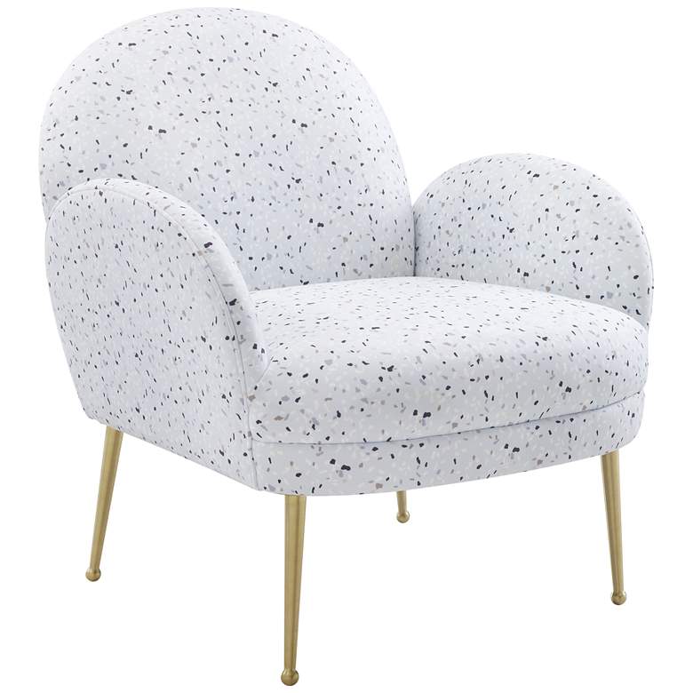 Image 1 Gwen Terrazzo Velvet Accent Chair