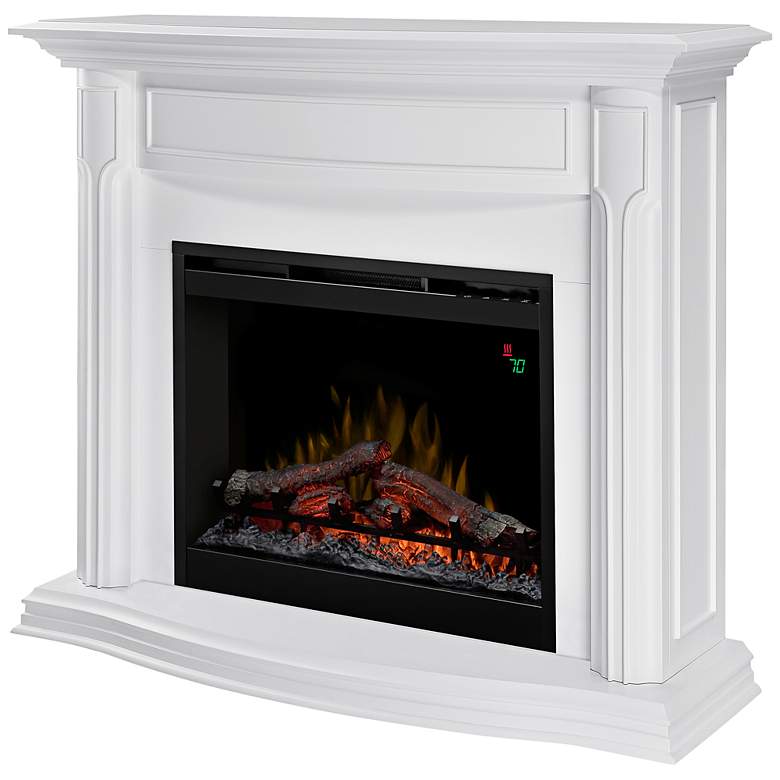 Image 1 Gwendolyn White Mantel Electric Fireplace