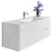 Gwyneth 55" White 2-Drawer Single Sink Vanity Set