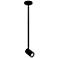 GX15 4.75"H Black Field Cuttable 2700K LED Monopoint Spotlight